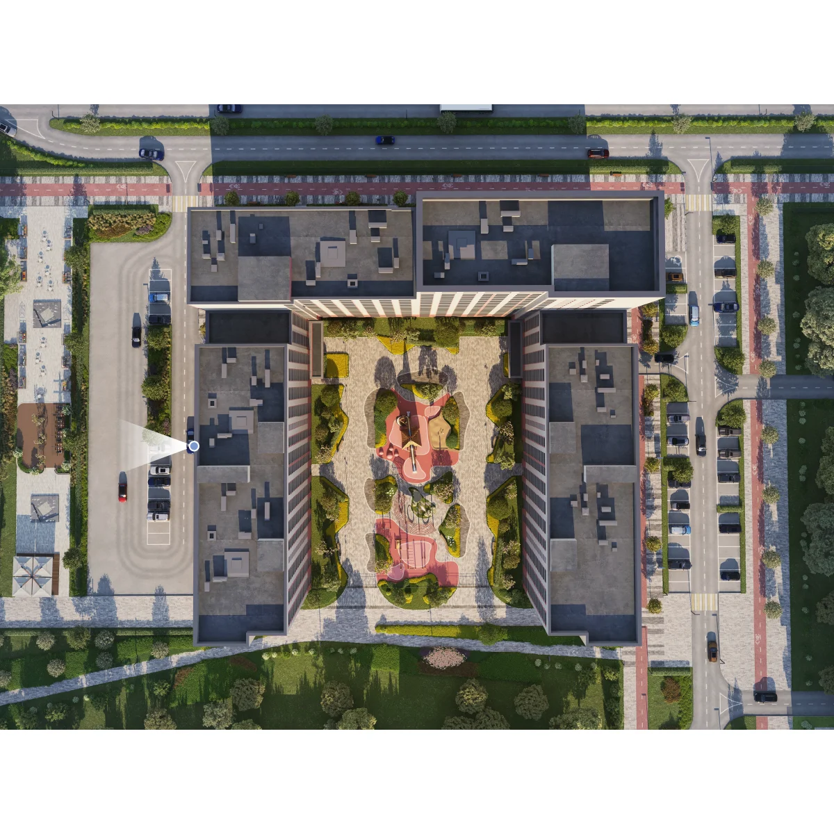 Вид из окна 1-комнатная 46.3 кв. м