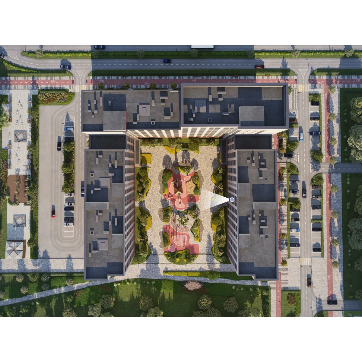 Вид из окна 1-комнатная 30.8 кв. м