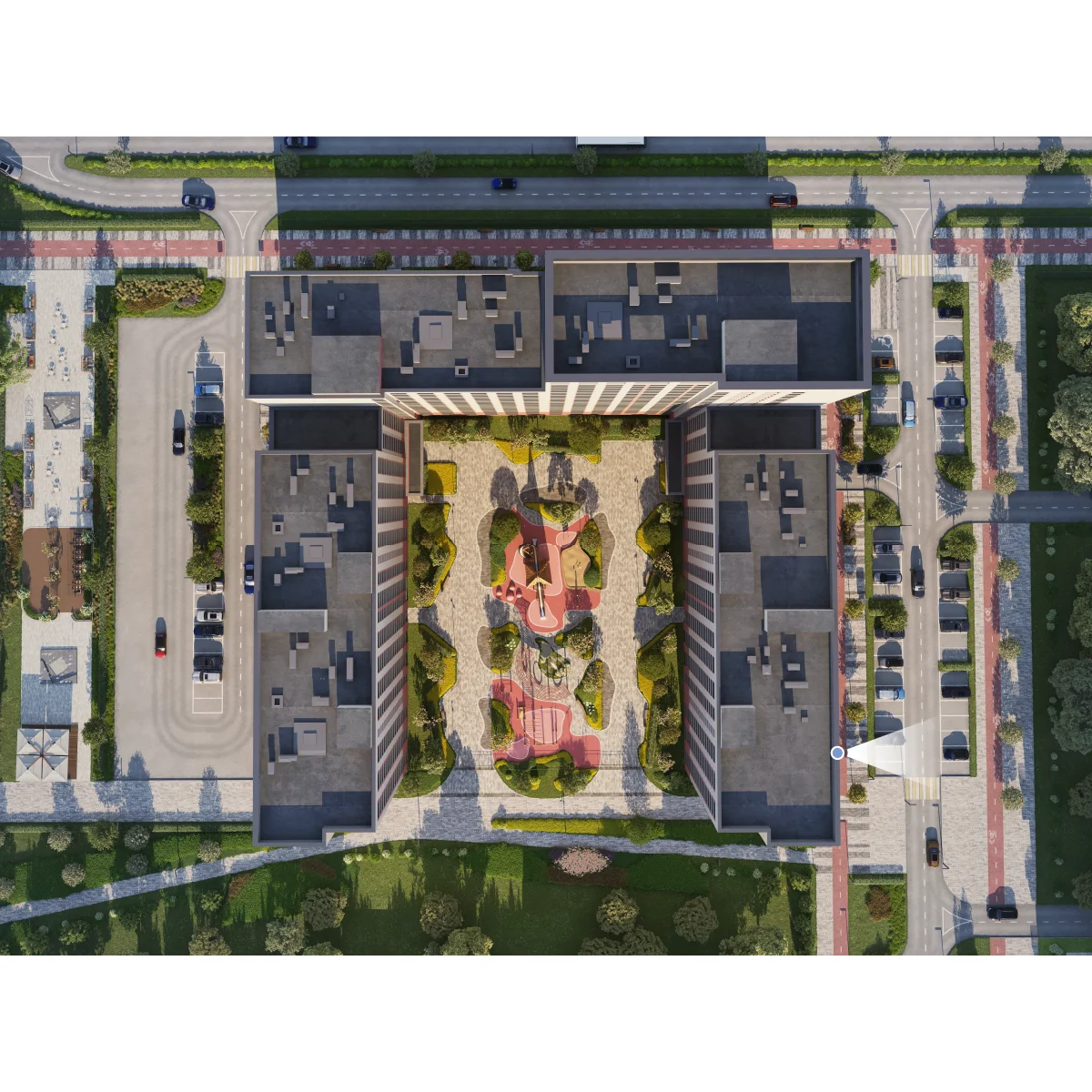 Вид из окна 2-комнатная 62.2 кв. м