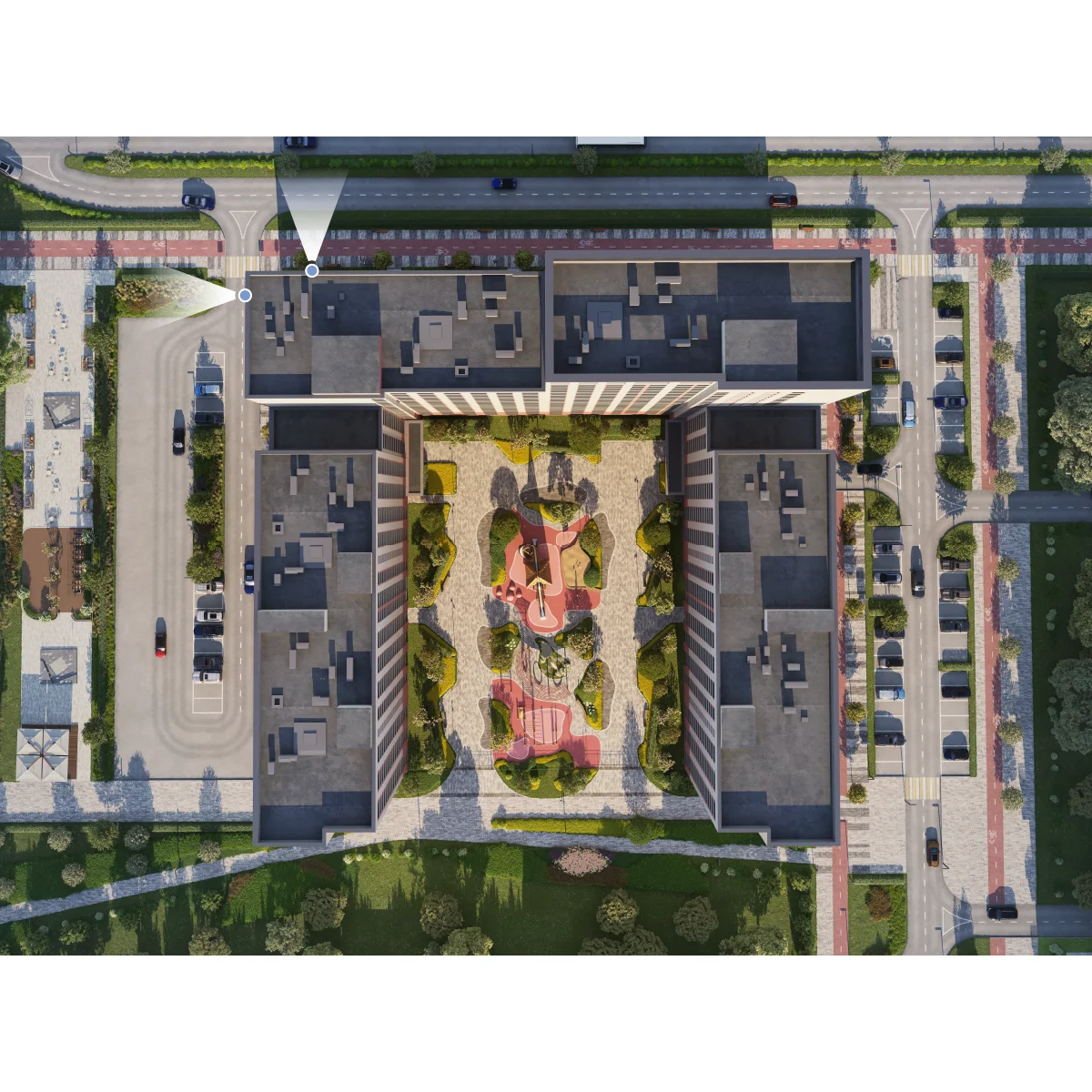 Вид из окна 2-комнатная 57.8 кв. м