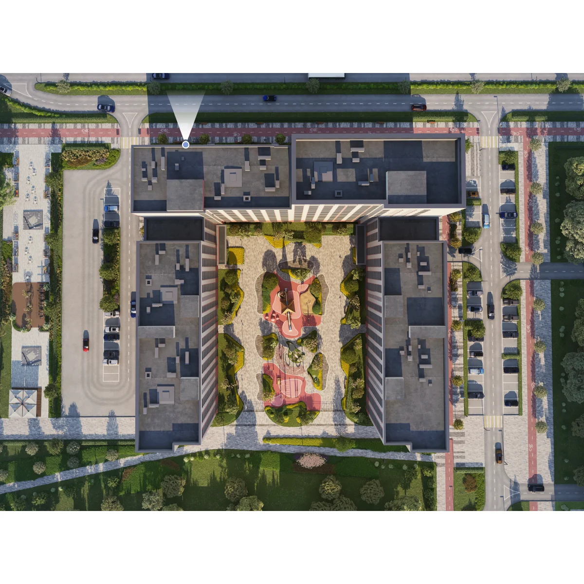 Вид из окна 1-комнатная 29.2 кв. м