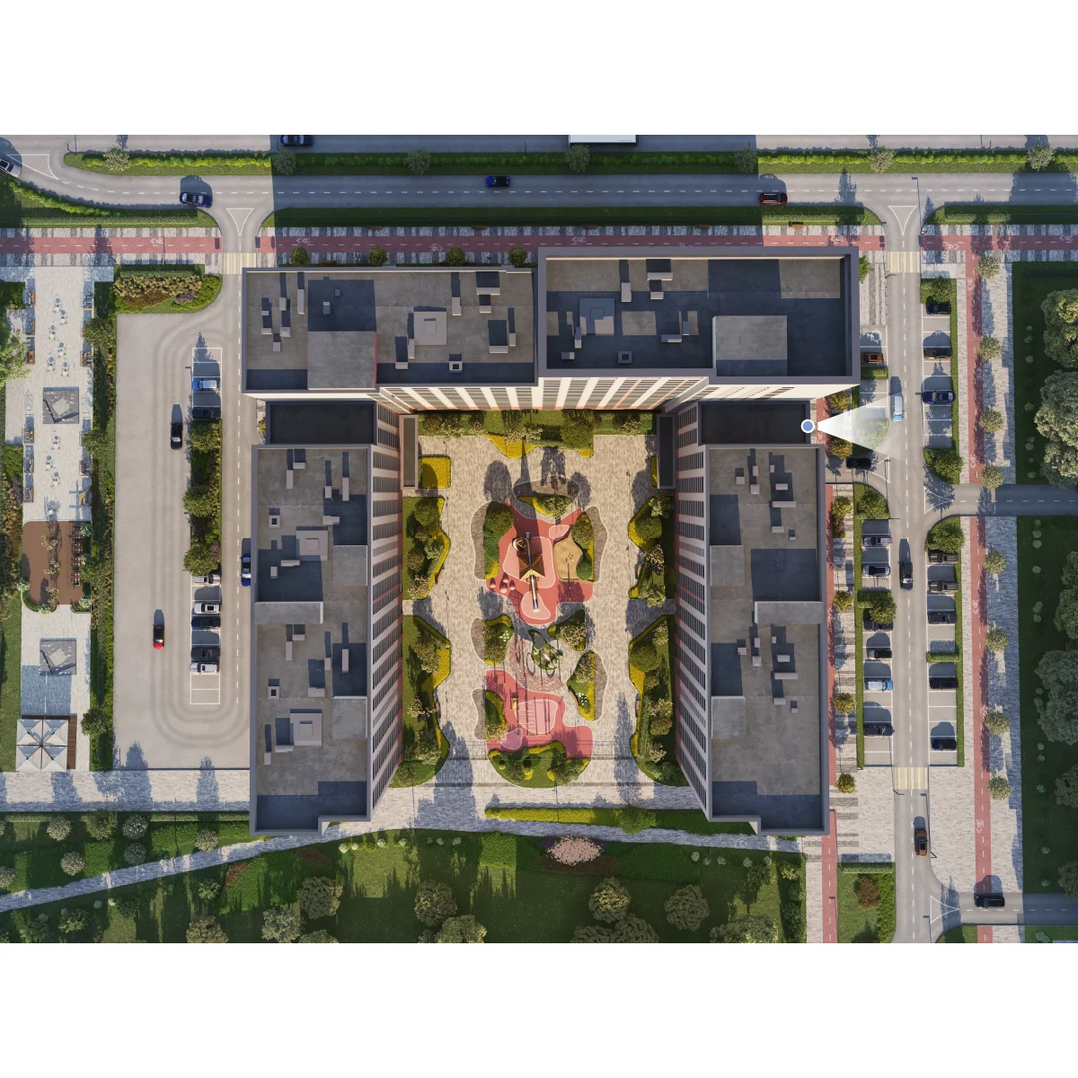 Вид из окна 1-комнатная 40.8 кв. м