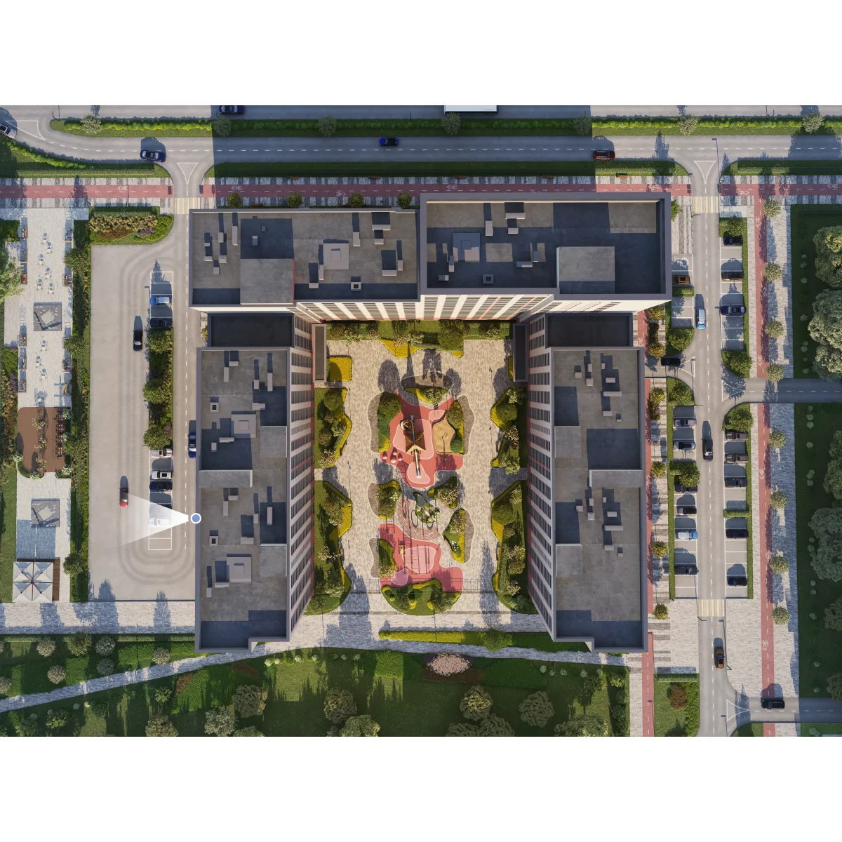 Вид из окна 2-комнатная 62.1 кв. м