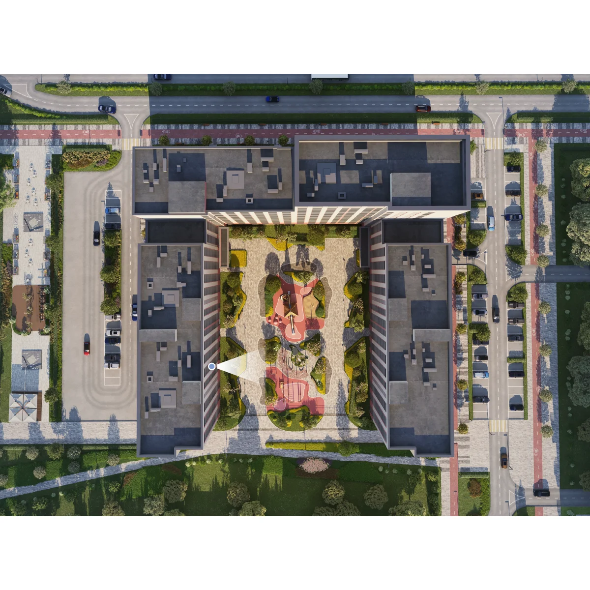 Вид из окна 2-комнатная 62 кв. м