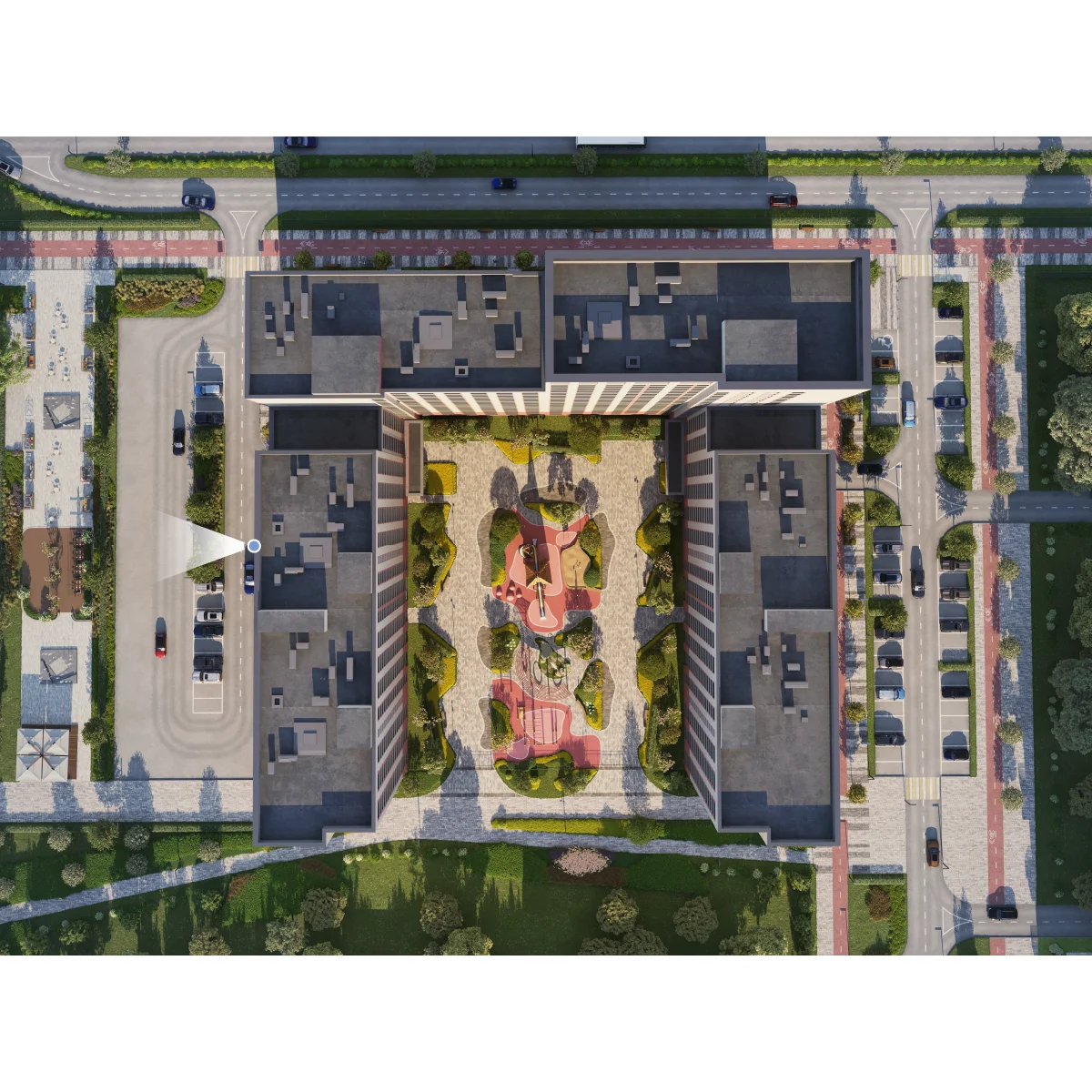 Вид из окна 1-комнатная 46 кв. м