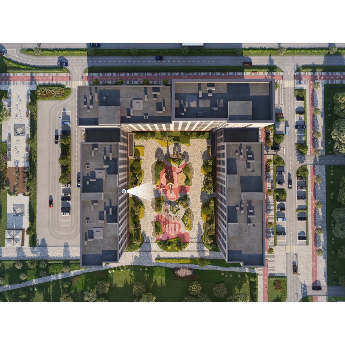 Вид из окна Студия 31.2 кв. м