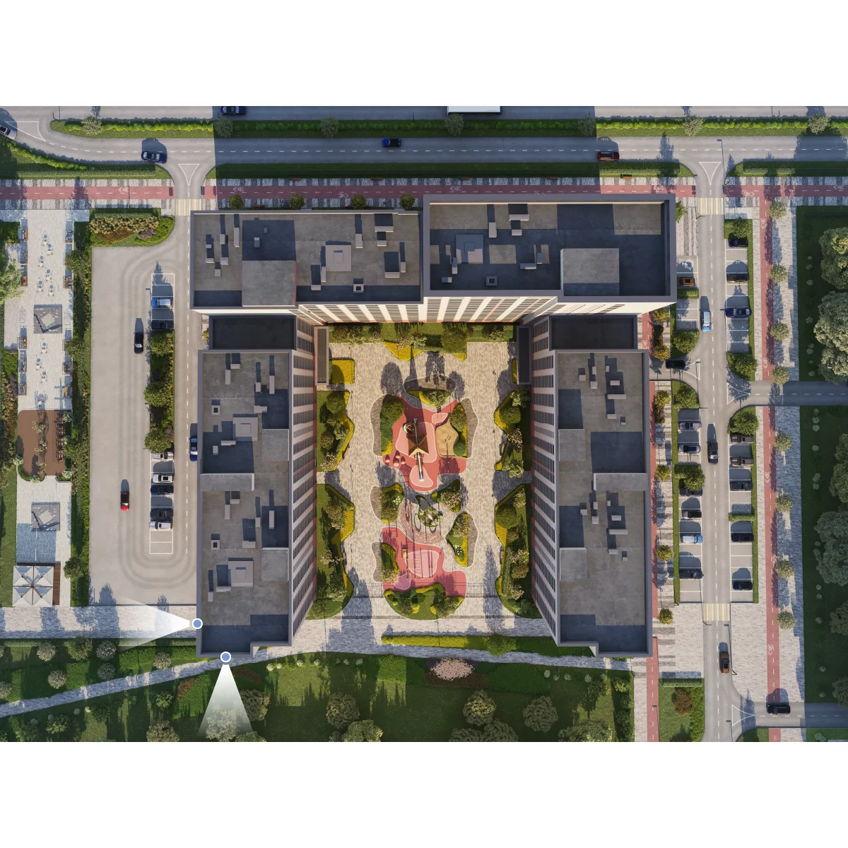 Вид из окна 2-комнатная 65 кв. м