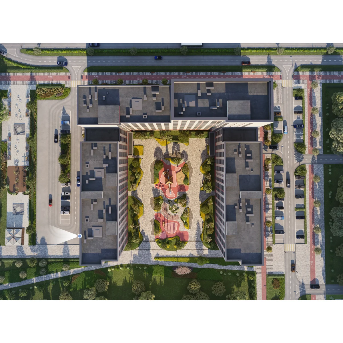 Вид из окна 2-комнатная 61.8 кв. м