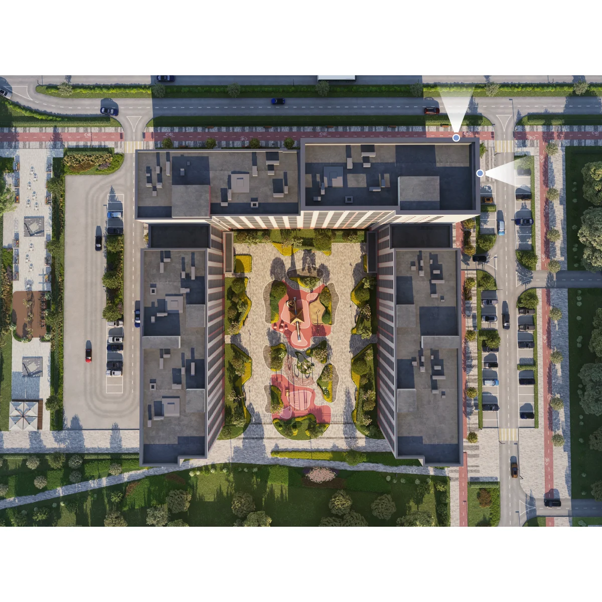 Вид из окна 3-комнатная 79.3 кв. м