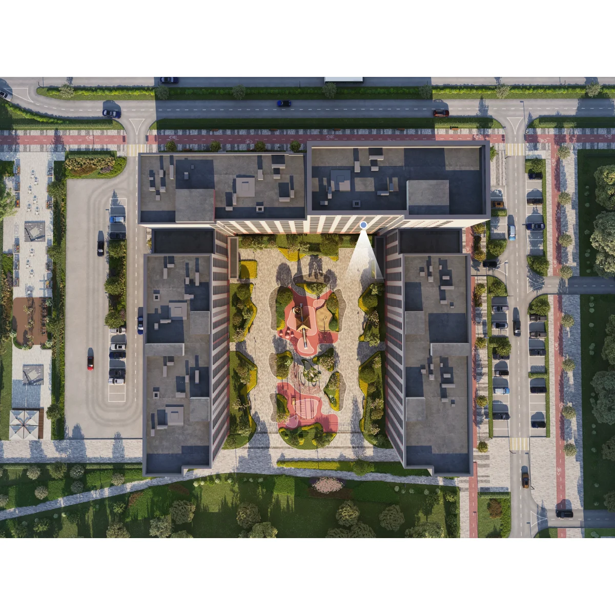 Вид из окна Студия 33.4 кв. м