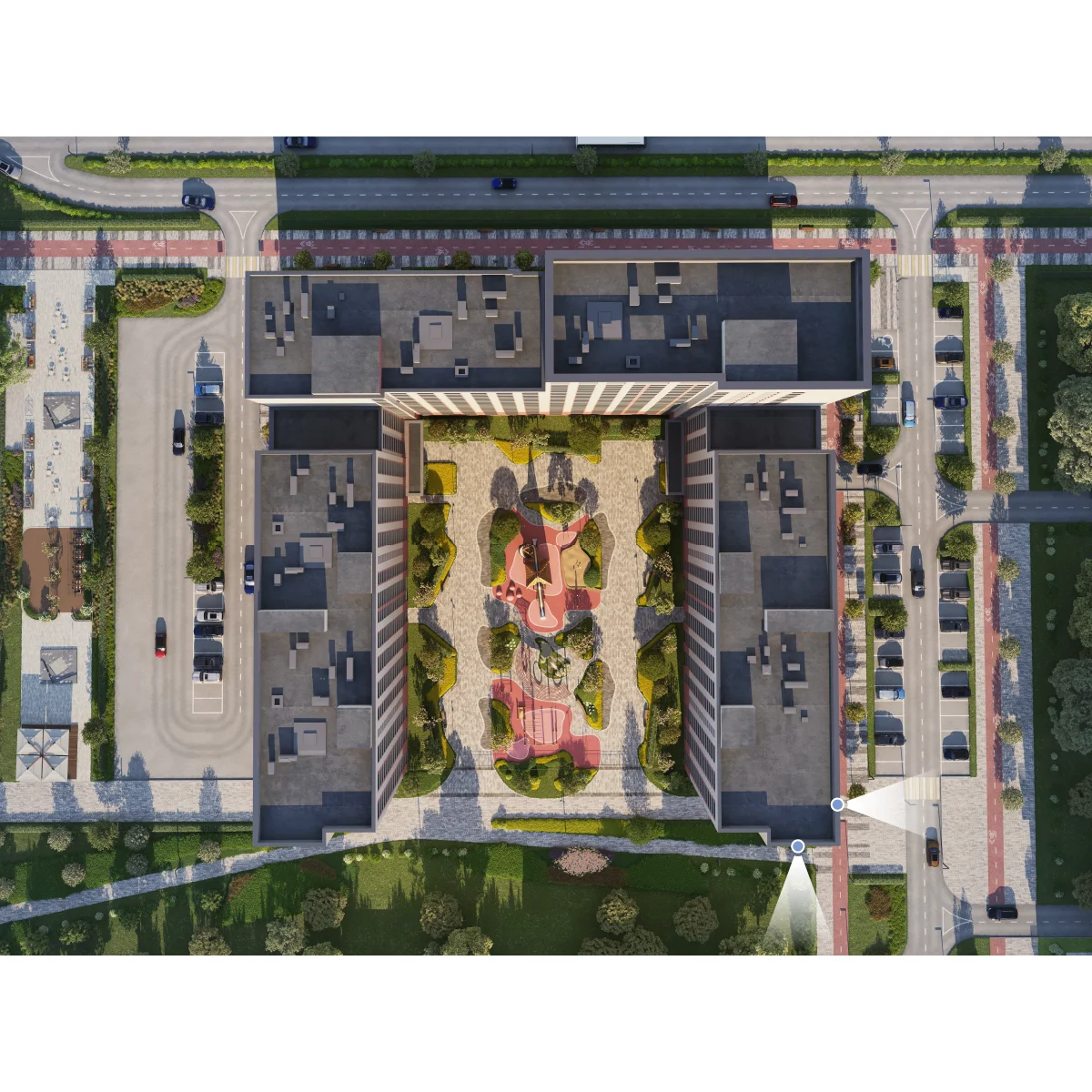 Вид из окна 2-комнатная 65 кв. м