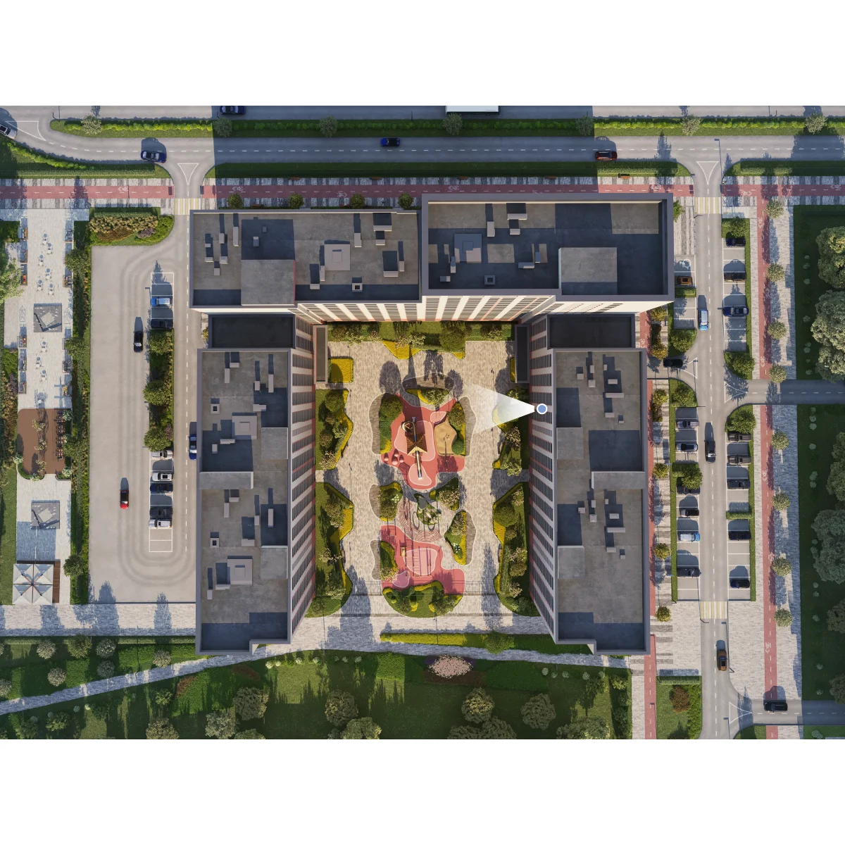 Вид из окна 1-комнатная 41.4 кв. м