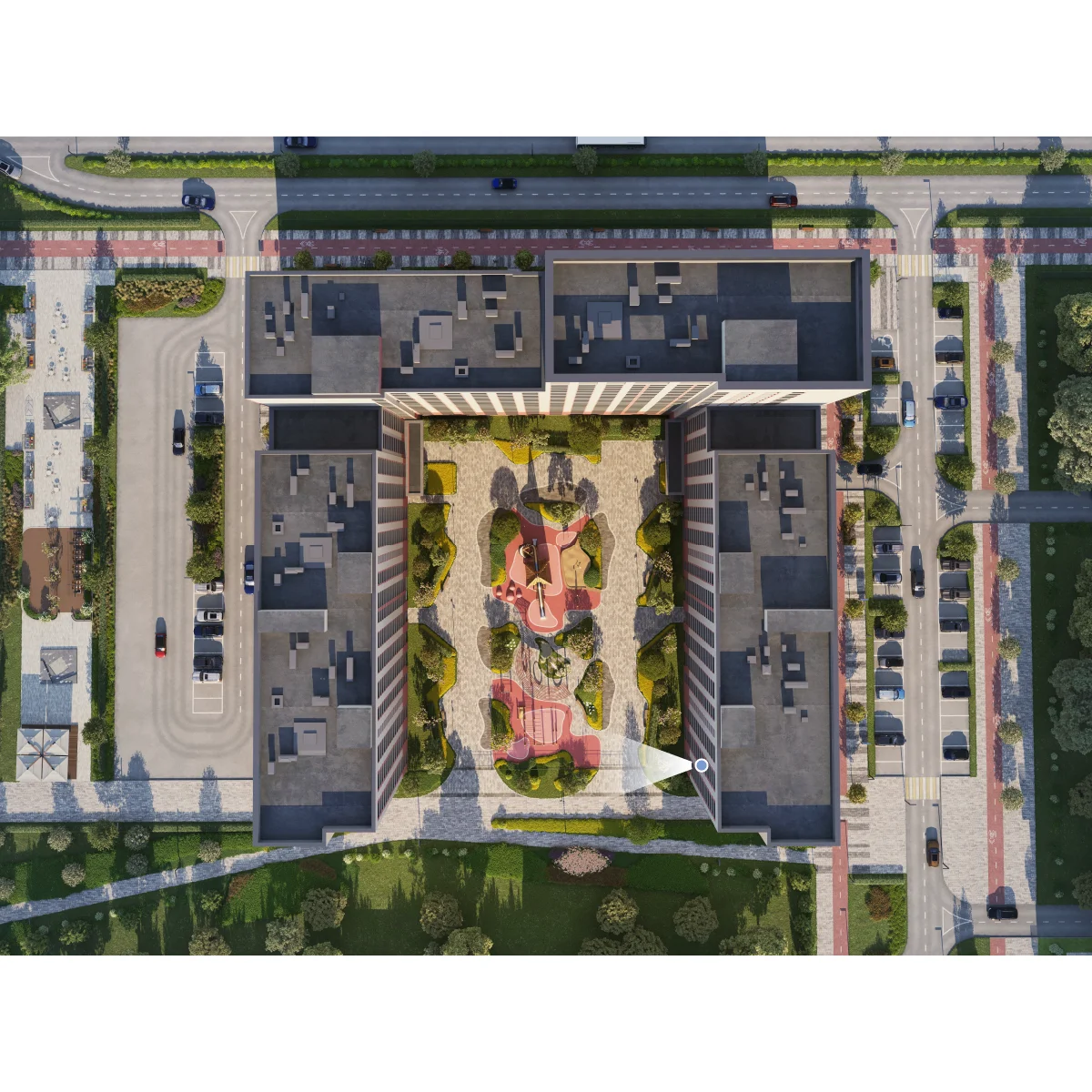 Вид из окна 2-комнатная 67 кв. м